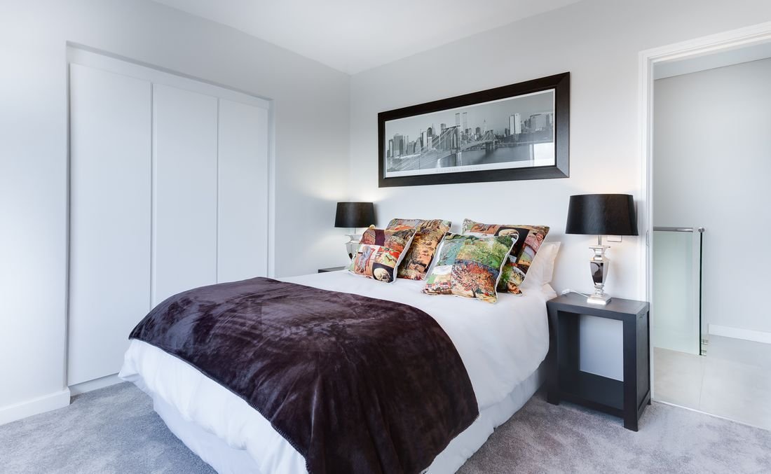 Guest-ready bedroom short-term rental Marietta GA